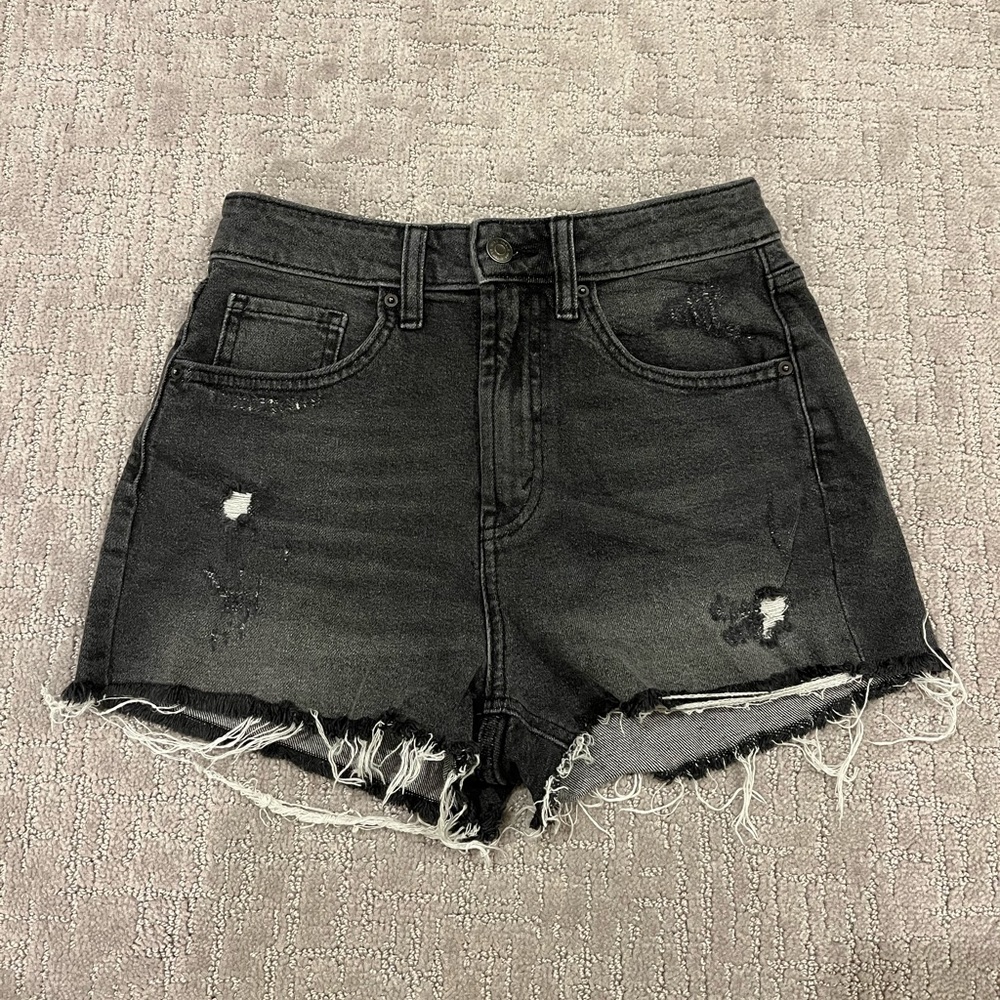 Wild Fable high rise black denim shorts